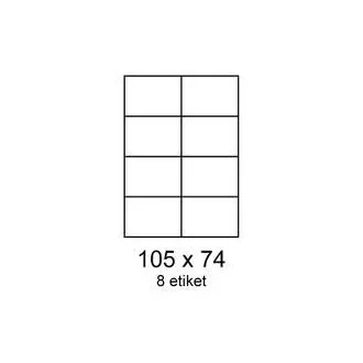 Etikety 105x74mm 8etiket na archu 100listů Smartline