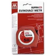 Metr svinovací 5m/19mm červený na kartě