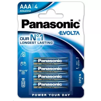 PANASONIC Alkalické baterie EVOLTA Platinum LR03EGE/4BP AAA 1, 5V (Blistr 4ks)