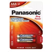 PANASONIC Alkalické baterie Pro Power LR03PPG/2BP AAA 1, 5V (Blistr 2ks)