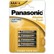 PANASONIC Alkalické baterie Alkaline Power LR03APB/4BP AAA 1, 5V (Blistr 4ks)