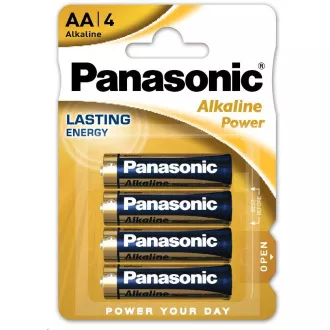 PANASONIC Alkalické baterie Alkaline Power LR6APB/4BP AA 1, 5V (Blistr 4ks)
