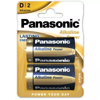 PANASONIC Alkalické baterie Alkaline Power LR20APB/2BP D 1, 5V (Blistr 2ks)