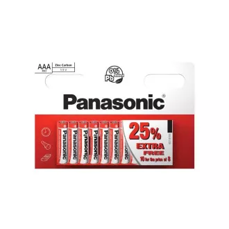 PANASONIC Zinkouhlíkové baterie Red Zinc R03RZ/10HH AAA 1, 5V (Blistr 10ks)