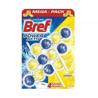 WC závěs kuličky Bref Power Aktiv Lemon 3x50g