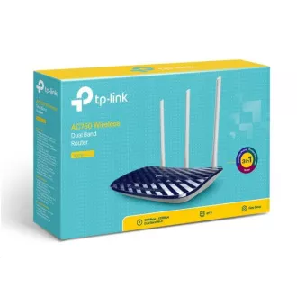 TP-Link Archer C20 Aginet WiFi5 router (AC750, 2, 4GHz/5GHz, 4x100Mb/s LAN, 1x100Mb/s WAN)