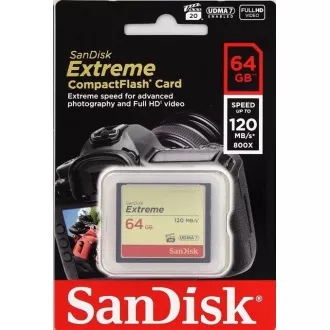 SanDisk Compact Flash 64GB Extreme (R:120/W:85 MB/s) UDMA7