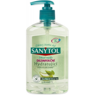 Mýdlo tekuté Sanytol hydratující tea tree a aloe 250ml s pumpičkou (42650123)