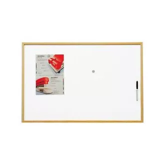 Tabule magnetická 60x90cm dřevěný rám bílá