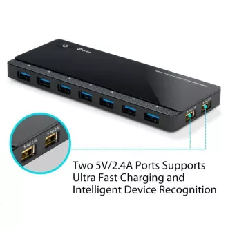 TP-Link UH720 USB hub s nabíjecími porty (7xUSB3.0, 2x2, 4A nabíjecí port)