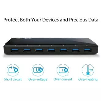 TP-Link UH720 USB hub s nabíjecími porty (7xUSB3.0, 2x2, 4A nabíjecí port)