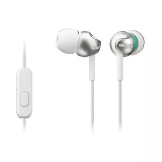SONY stereo sluchátka MDR-EX110AP, bílá