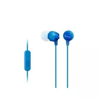 SONY stereo sluchátka MDR-EX15AP, modrá