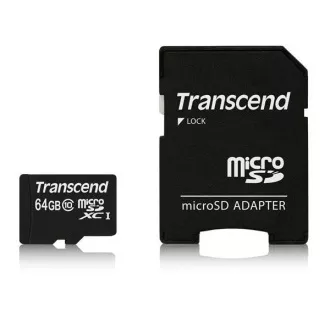 TRANSCEND MicroSDXC karta 64GB Class 10, UHS-I (45MB/s)