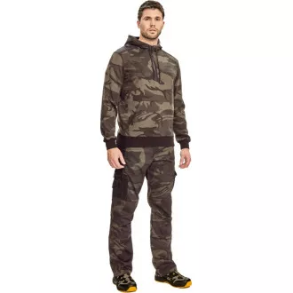 CRAMBE mikina s kapucí camouflage 2XL