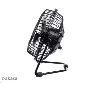 AKASA stolní ventilátor 4", 150 x 160 x 85mm, napájení z USB portu, hliníkové lopatky