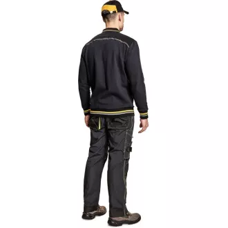KNOXFIELD polo mikina antracit/červená M