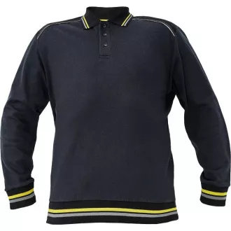 KNOXFIELD polo mikina antracit/žlutá L