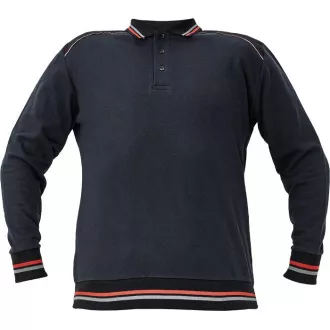 KNOXFIELD polo mikina antracit/žlutá XL