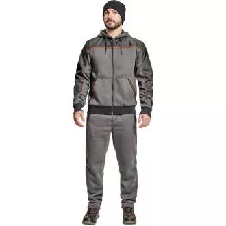 CREMORNE mikina s kapucí šedá 3XL