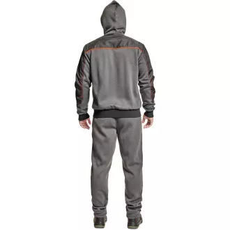 CREMORNE mikina s kapucí šedá 3XL
