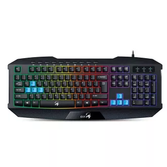 GENIUS klávesnice GX GAMING K-215 / herní, drátová, podsvícená/ USB/ černá/ CZ+SK layout GENIUS klávesnice GX GAMING K-215 / herní, drátová, podsvícená/ USB/ černá/ CZ+SK layout