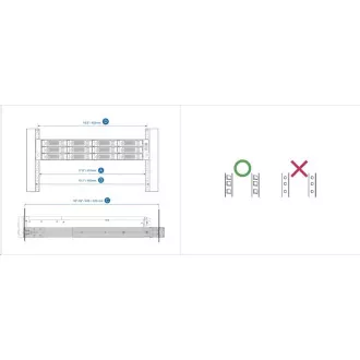 QNAP RAIL-B02 sada kolejnic, ližiny