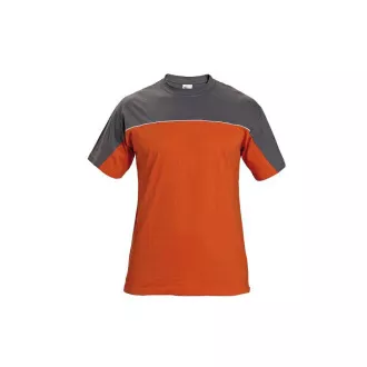 DESMAN triko šedá/oranžová M