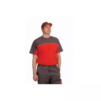DESMAN triko šedá/oranžová 3XL