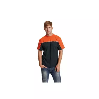 EMERTON triko černá/oranžová S