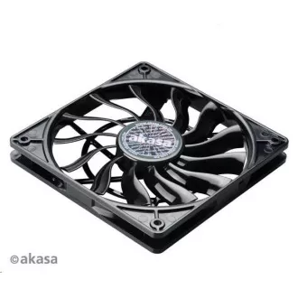 AKASA ventilátor Slimfan, 120 x 15mm, kluzné ložisko, pro HTPC systémy, PWM 4pin