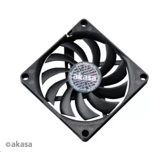 AKASA ventilátor Slimfan, 80 x 10mm, kluzné ložisko, pro HTPC systémy