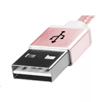 ADATA Micro USB kabel - USB A 2.0, 100cm, růžový