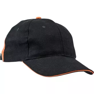 KNOXFIELD baseball čepice černá/oranžová
