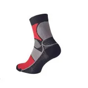 KNOXFIELD BASIC ponožky černá/červená 41/42