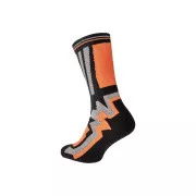 KNOXFIELD LONG ponožky černá/oranž 39/40