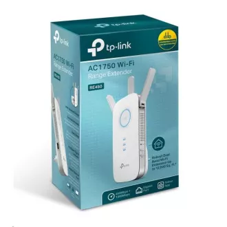 TP-Link RE450 OneMesh/EasyMesh WiFi5 Extender/Repeater (AC1750, 2, 4GHz/5GHz, 1xGbELAN)