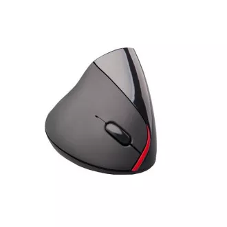 C-TECH myš VEM-07, vertikální, bezdrátová, 5 tlačítek, černá, USB nano receiver C-TECH myš VEM-07, vertikální, bezdrátová, 5 tlačítek, černá, USB nano receiver