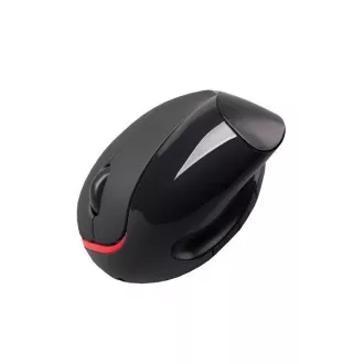 C-TECH myš VEM-07, vertikální, bezdrátová, 5 tlačítek, černá, USB nano receiver C-TECH myš VEM-07, vertikální, bezdrátová, 5 tlačítek, černá, USB nano receiver