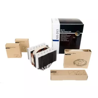NOCTUA Chladič CPU NH-D15, 2x 140mm, LGA1851, AM5, hnědá/stříbrná