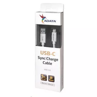 ADATA USB-C TO 3.1 A kabel, 100cm, hliníkový