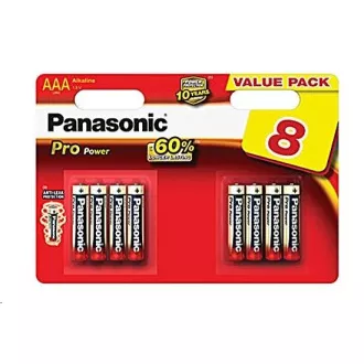 PANASONIC Alkalické baterie Pro Power LR03PPG/8BW AAA 1, 5V (Blistr 8ks) PANASONIC Alkalické baterie Pro Power LR03PPG/8BW AAA 1, 5V (Blistr 8ks)