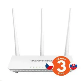 Tenda F303 (F3) Wireless-N Router 802.11b/g/n, 300Mbps, 1xWAN, 3xLAN, 3xFix. Ant. 5dBi Tenda F303 (F3) Wireless-N Router 802.11b/g/n, 300Mbps, 1xWAN, 3xLAN, 3xFix. Ant. 5dBi