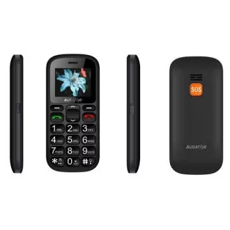 Aligator A321 Senior Dual SIM, šedá-černá + nabíjecí stojánek