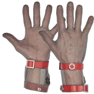 Rukavice-ocel,obouru,manž 8 cm-XL oranž