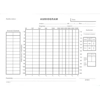 Tiskopis NEM. Audiogram A5 DITIS Tiskopis NEM. Audiogram A5 DITIS