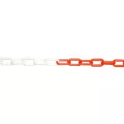JSP Řetěz plast 6mm/25m červená/bílá