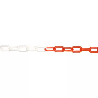 JSP Řetěz plast 6mm/25m červená/bílá