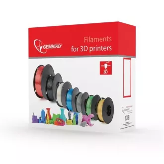 GEMBIRD Tisková struna (filament) PLA, 1, 75mm, 1kg, transparentní