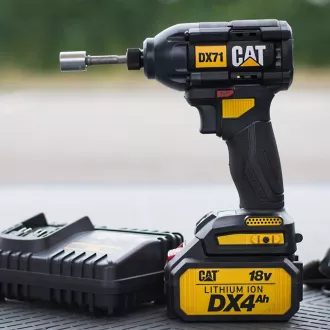 Caterpillar Bezuhlíková sada 2v1, příklepová vrtačka a příklepový šroubovák,
